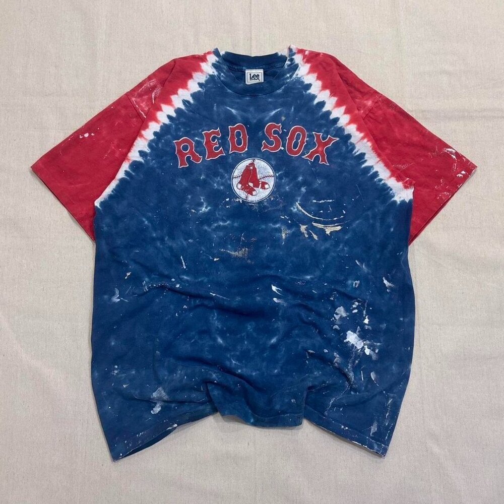Vintage 90s Lee Sport Boston Red Sox tie dye single stitch graphic tee
